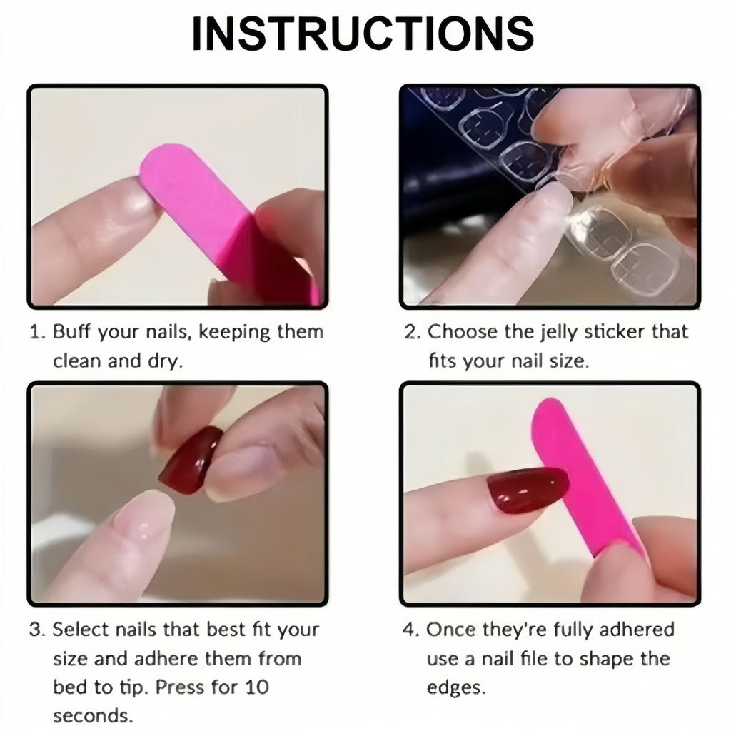 Christmas-Style Short Press-on Nails (Hand-Painted)