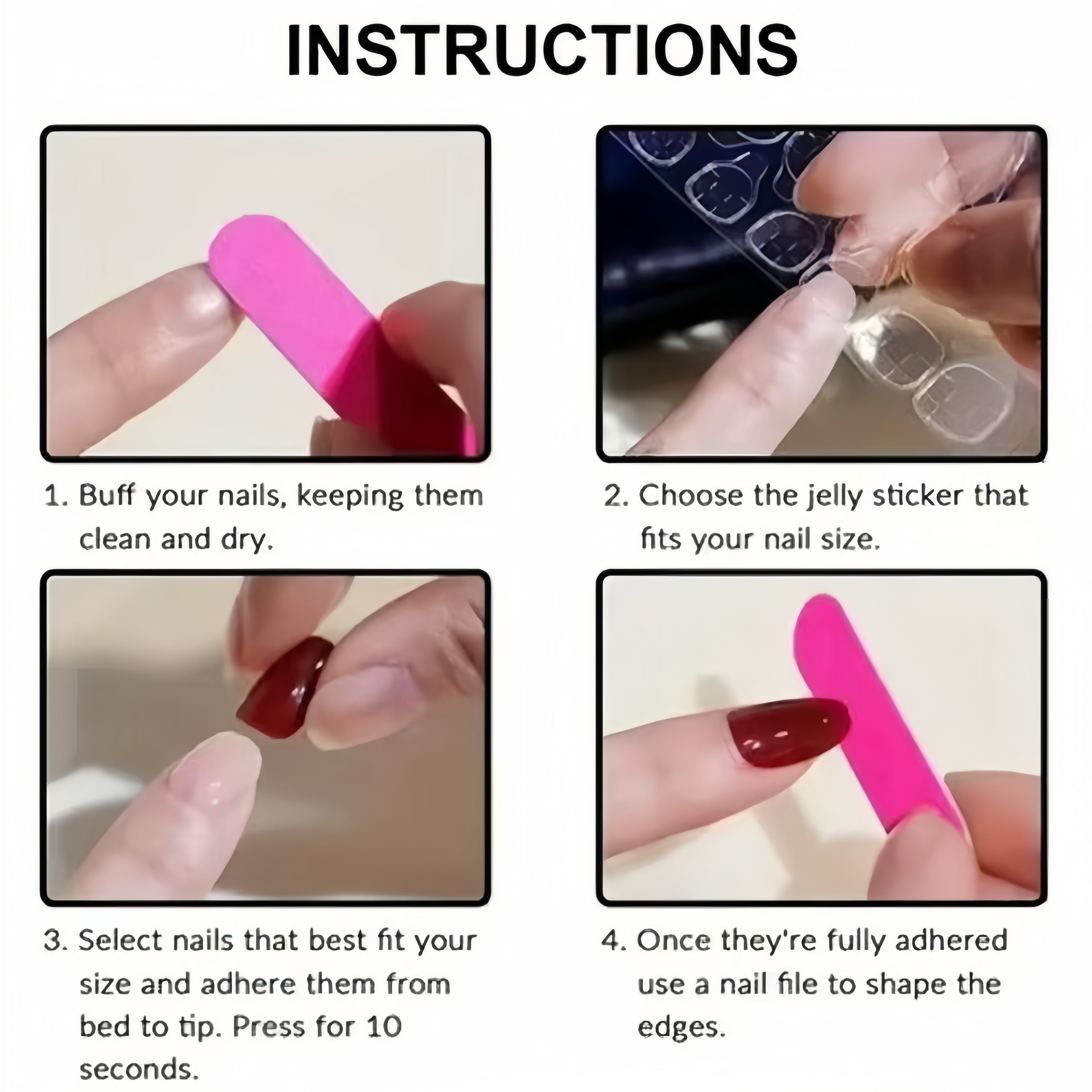 Christmas-Style Short Press-on Nails (Hand-Painted)